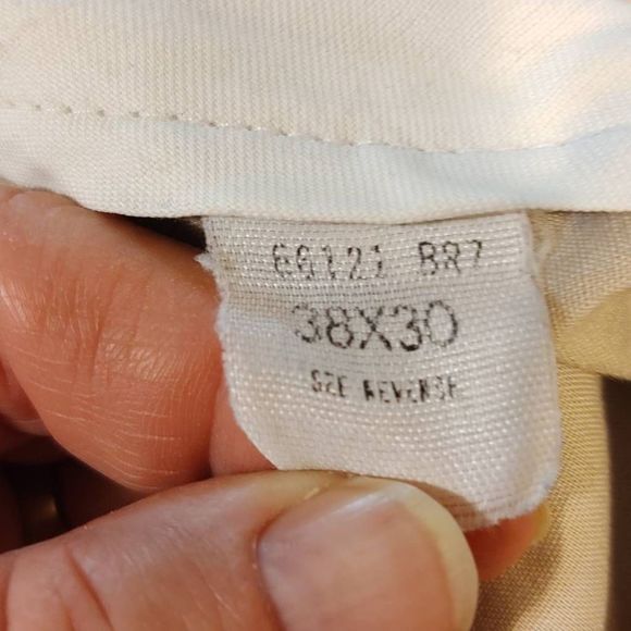 Haggar‎ Men's Tan Khakis Style Trousers Size 38 - Picture 5 of 5